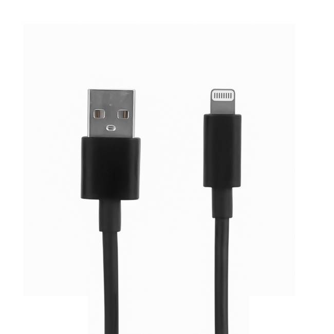 Cable USB A a LIGHTNING - color negro. 1 metro de largo. Alta resistencia de materiales y carga rápida DB-G-USBLN Cable USB A a LIGHTNING - color negro. 1 metro de largo. Alta resistencia de materiales y carga rápida DB-G-USBLN